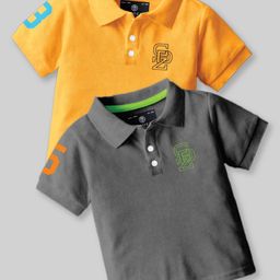 CODEZ Boys 2 Polo Collar Applique T-shirt-picture-26