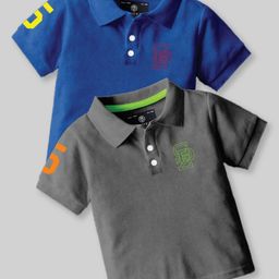 CODEZ Boys 2 Polo Collar Applique T-shirt-picture-18