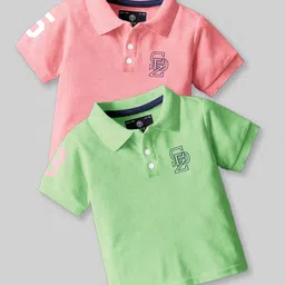 BAESD Boys 2 Polo Collar Applique T-shirt-picture-31