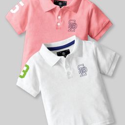 CODEZ Boys 2 Polo Collar Applique T-shirt-picture-15