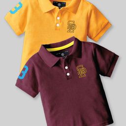 CODEZ Boys 2 Polo Collar Applique T-shirt-picture-9