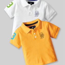 CODEZ Boys 2 Polo Collar Applique T-shirt-picture-19