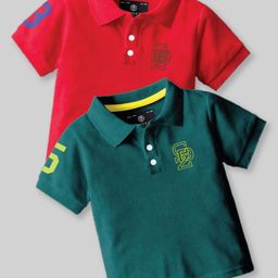 CODEZ Boys 2 Polo Collar Applique T-shirt-picture-16