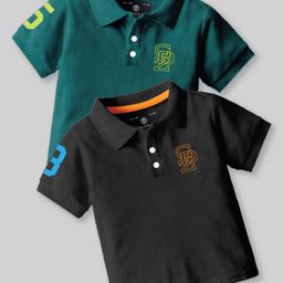 CODEZ Boys 2 Polo Collar Applique T-shirt-picture-12