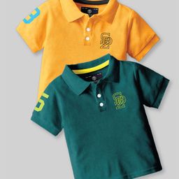 CODEZ Boys 2 Polo Collar Applique T-shirt-picture-14