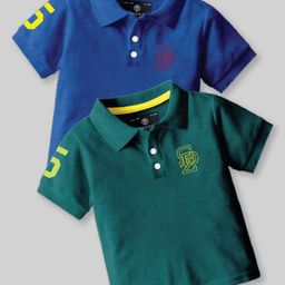 CODEZ Boys 2 Polo Collar Applique T-shirt-picture-22