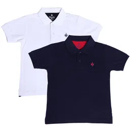 BAESD Boys Pack of 2 Polo Collar Cotton T-shirts-picture-19