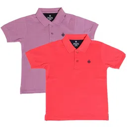 BAESD Boys Pack of 2 Polo Collar Cotton T-shirts-picture-24