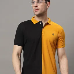 THE MILLION CLUB Colourblocked Polo Collar T-shirt-picture-22