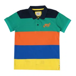 Pepe Jeans Boys Colourblocked Polo Collar Cotton T-shirt-image-5