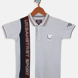 Monte Carlo Boys Typography Printed Polo Collar Pure Cotton T-shirt-picture-51