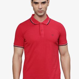 t-base Men Polo Collar Applique T-shirt-picture-49