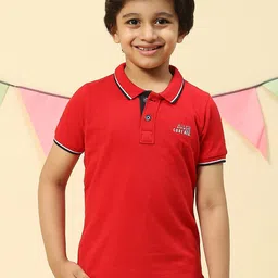 Monte Carlo Boys Polo Collar Pure Cotton T-shirt image 1