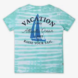 Ed-a-Mamma Boys Striped Round Neck Short Sleeves Cotton T-shirt-image-1