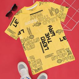 Pantaloons Junior Boys Typography Printed Round Neck T-shirt-picture-12