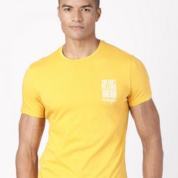Wrangler Men Yellow Printed Cotton T-shirt-picture-22