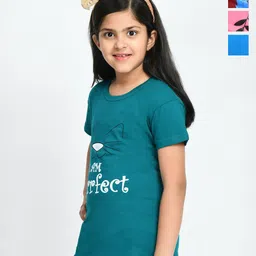 BAESD Girls Pack Of 4 Printed Short Sleeves Cotton T-shirt-picture-45