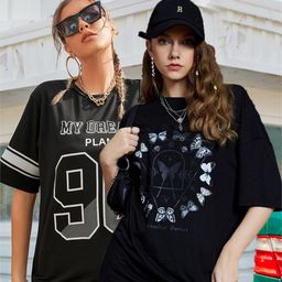 Christy World Pack of 2 Round Neck Oversized T-shirt-picture-11