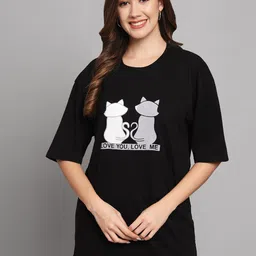 Funday Fashion Graphic Printed Oversized Cotton T-shirt-picture-32