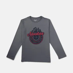 Gini and Jony Boys Printed Cotton Long Sleeves T-shirt image 1