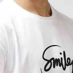 EPPE Men White Typography Printed T-shirt image 2