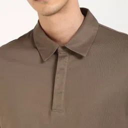 Calvin Klein Jeans Men Solid Polo Collar Cotton T-shirt image 4