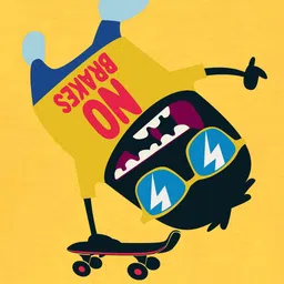 NUSYL Boys Typography Printed Round Neck Cotton Lightweight T-Shirt image 3