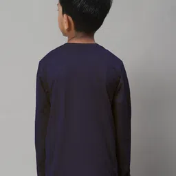 Friskers Boys Pack Of 2 V-Neck Long Sleeves Pure Cotton T-shirts image 2