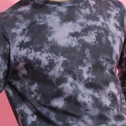 HIGHLANDER Black & Grey Tie & Dye T-Shirt image 2