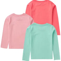 Cub McPaws Girls  Pack of 3 Printed T-shirt image 4