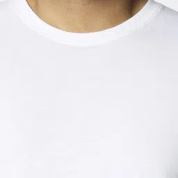 Bewakoof Plus Plus Size Men White Cotton T-shirt image 2