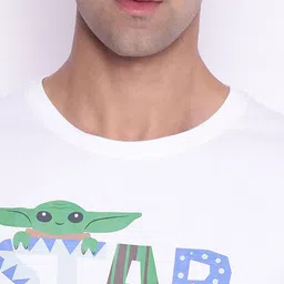 Star Wars by Wear Your Mind Men White & Green Star Wars T-shirt image 4