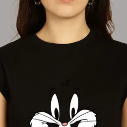 Friskers Graphic Printed Extended Sleeves Pure Cotton Regular T-shirt image 2