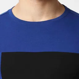 Pepe Jeans Men Blue Colourblocked Slim Fit T-shirt image 2
