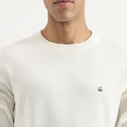 United Colors of Benetton Men Printed Pure Cotton T-shirt image 4