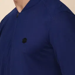 Allen Solly Men Solid Mandarin Collar Cotton T-shirt image 5