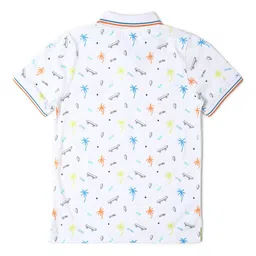 Allen Solly Junior Boys Conversational Printed Polo Collar T-Shirt image 3