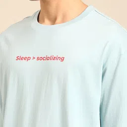 recast Bio Finish Typography Printed Pure Cotton Oversized T-Shirt image 3