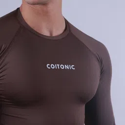 Coitonic Men Typography Printed Round Neck Slim Fit T-shirt image 2