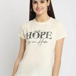 Fabflee Pack Of 3 Typography Printed Cotton T-shirts image 2