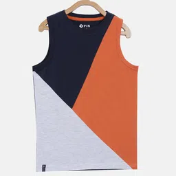 3PIN Boys Grey 2 Colourblocked Applique T-shirt image 4