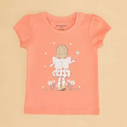 Pantaloons Baby Infant Girls Pack Of 3 Graphic Printed Pure Cotton T-shirts image 3