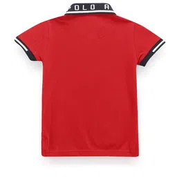 U.S. Polo Assn. Kids Boys Cotton Zipper Polo Shirt Applique T-shirt image 2