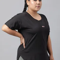 MKH Plus Size Drop Shoulder Sleeves Dri FIT Relaxed Fit  Sports T-shirt image 4