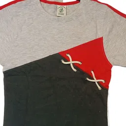 BAESD Boys Colourblocked Round Neck T-shirt image 2