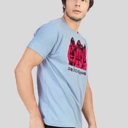 Greylongg Men Graphic Printed Round Neck Cotton T-shirt image 4