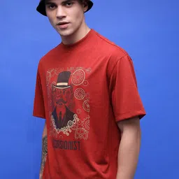 HIGHLANDER Unisex Graphic Printed Dropshoulder Oversized Tshirt-picture-15
