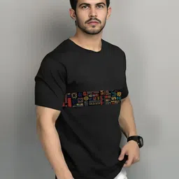 Elibolz Men Typography Printed T-shirt image 5