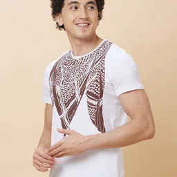 Being Human Graphic Printed Short Sleeves Cotton T-shirt image 2