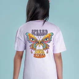 NUSYL Graphic Printed Drop-Shoulder Sleeves Oversized T-shirt image 4